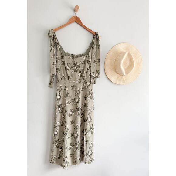 Reformation | Twilight Dress in Verde | Sz 6 - Picture 2 of 10